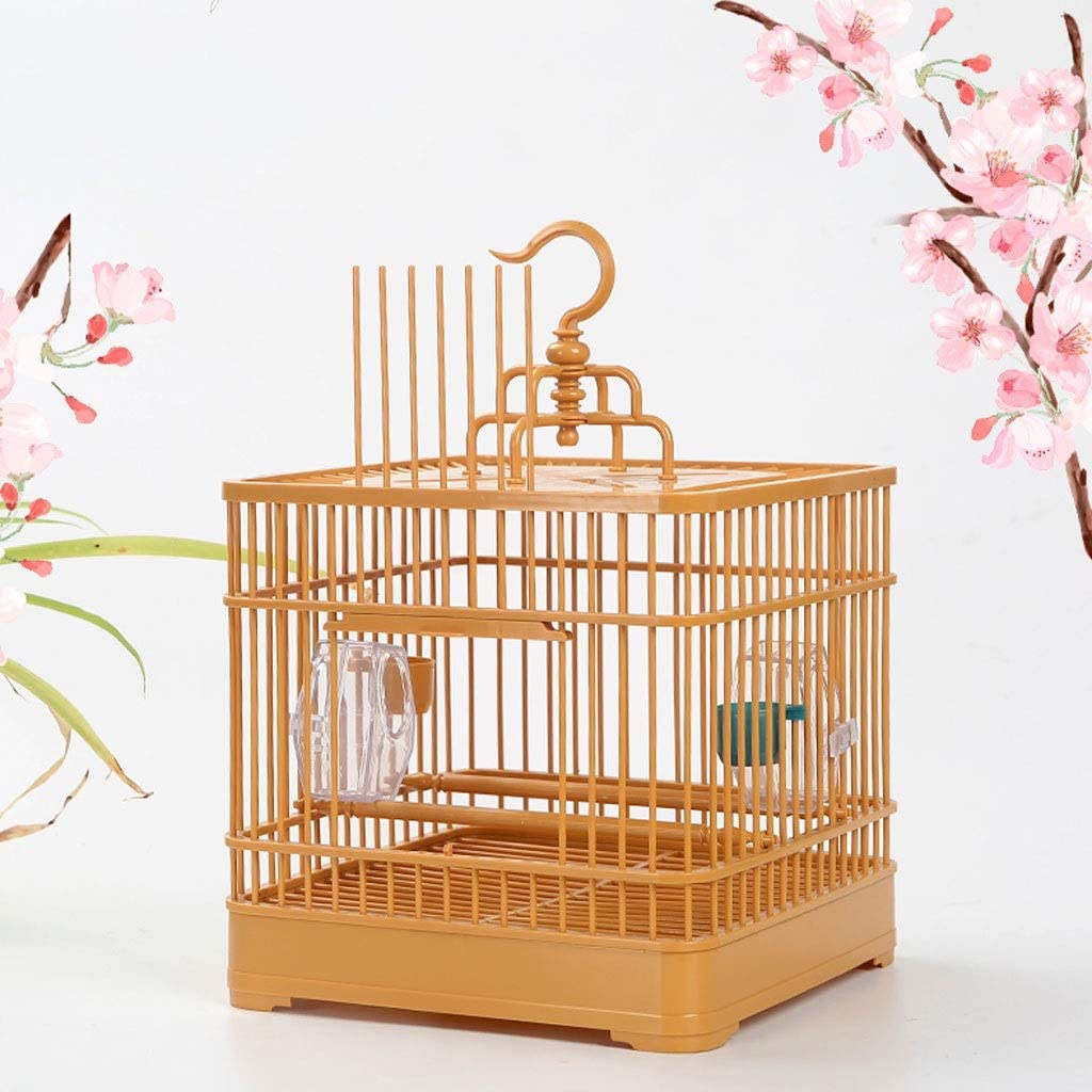 Plastic Bird Cage
 Bird Cage Plastic Bird Cage Bird Bath Cage Assembly Cage Yellow